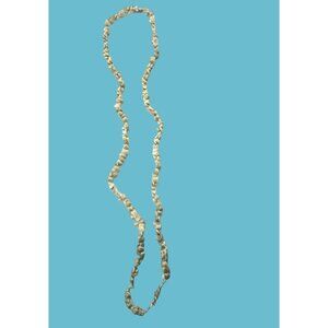 Shell Bead Necklace Beachy Boho Crafts White Gray Beige Babys Ear Snail Shape 36
